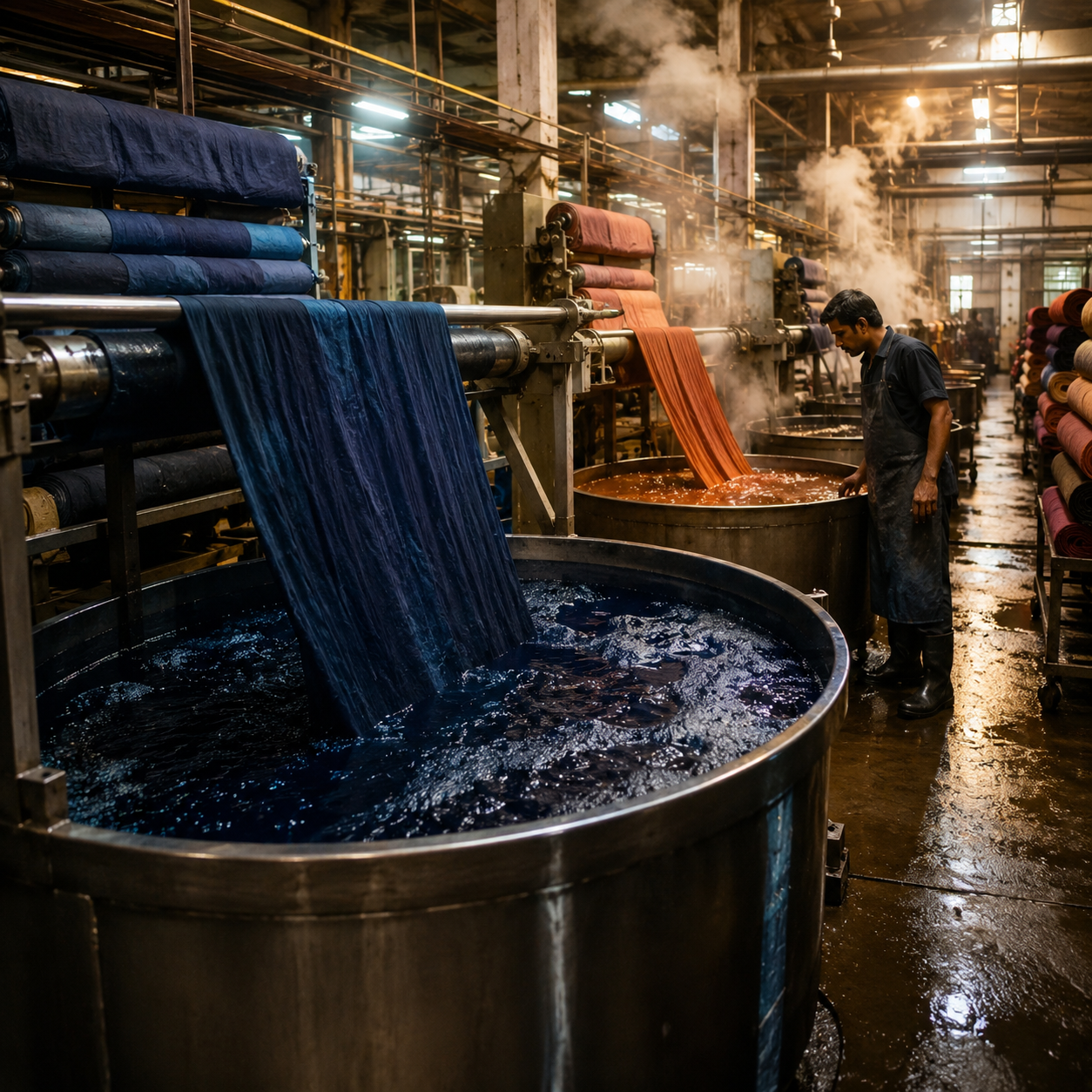 Dyeing and printing unit